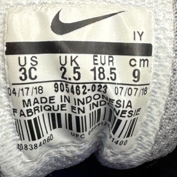 Nike Air Max 95 Shoes Boys 3C Grey Blue Teal Black Mesh Sneakers 905462-023 OG - Picture 8 of 8